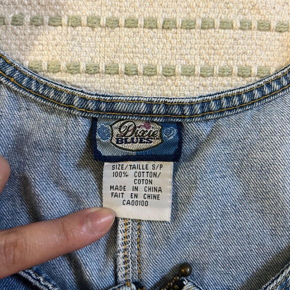 Vintage denim pinafore dress - Picture 5 of 5